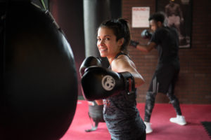Punching bag at 9round Charlotte