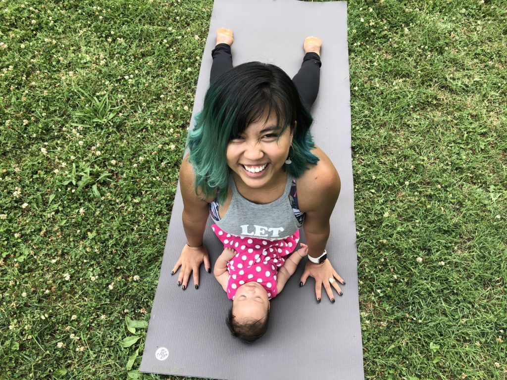Yoga with a baby