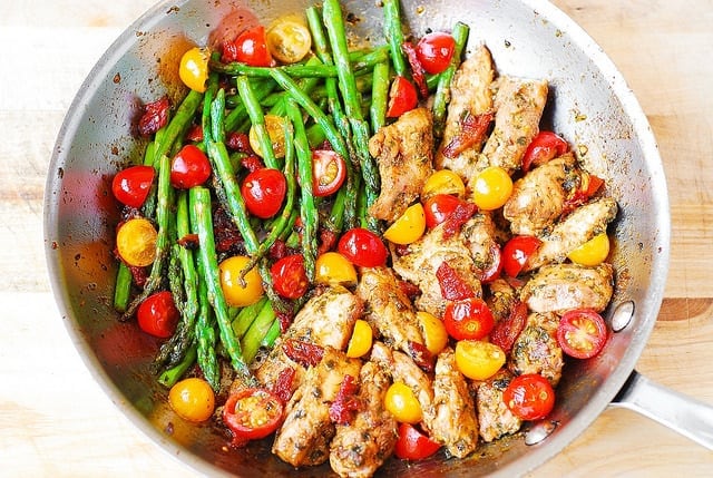 pesto chicken veggies