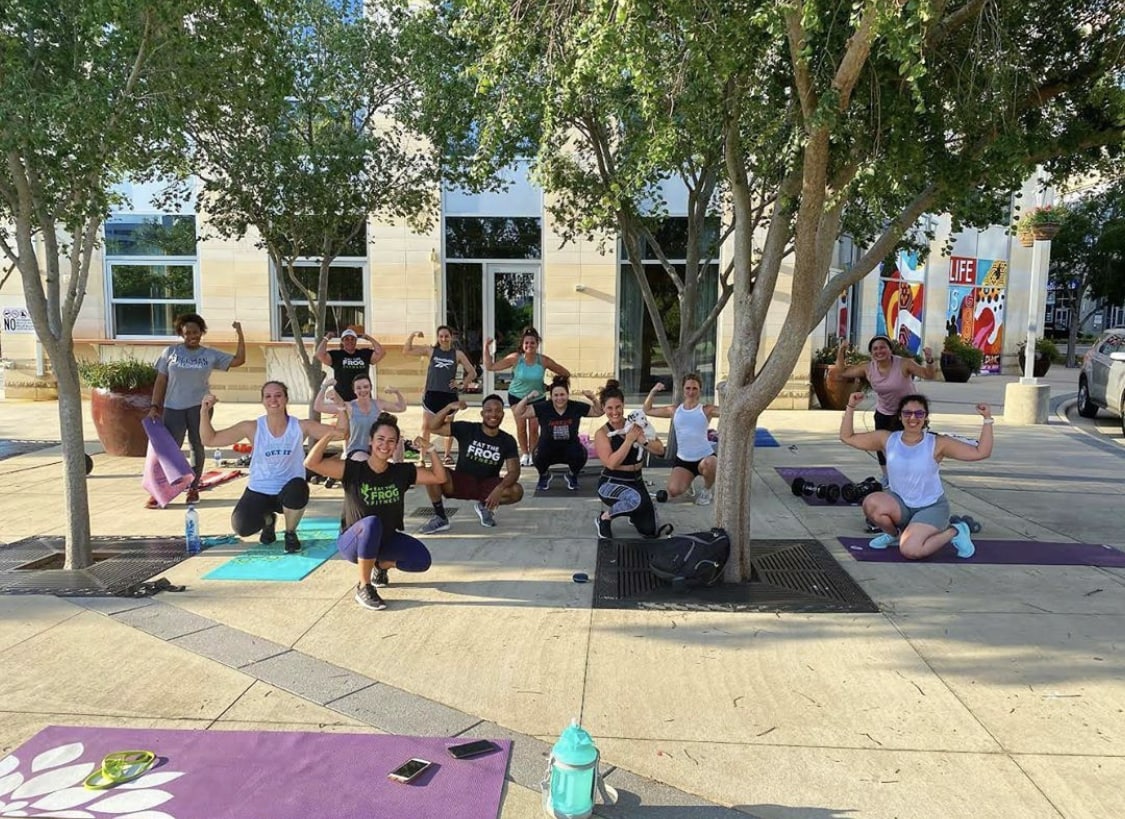 eat the frog charlotte outdoor workout