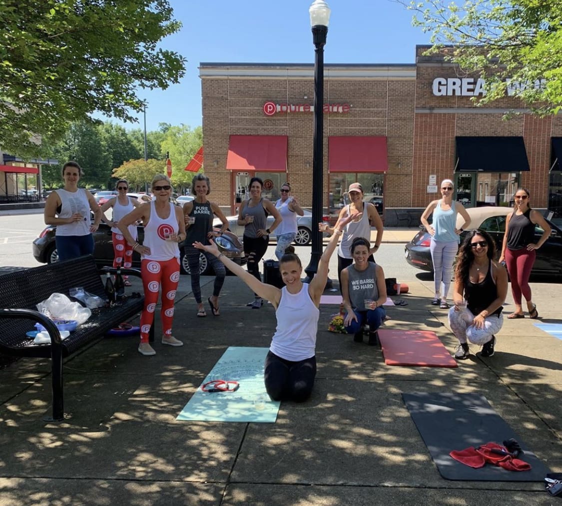 pure barre lake norman outdoor class